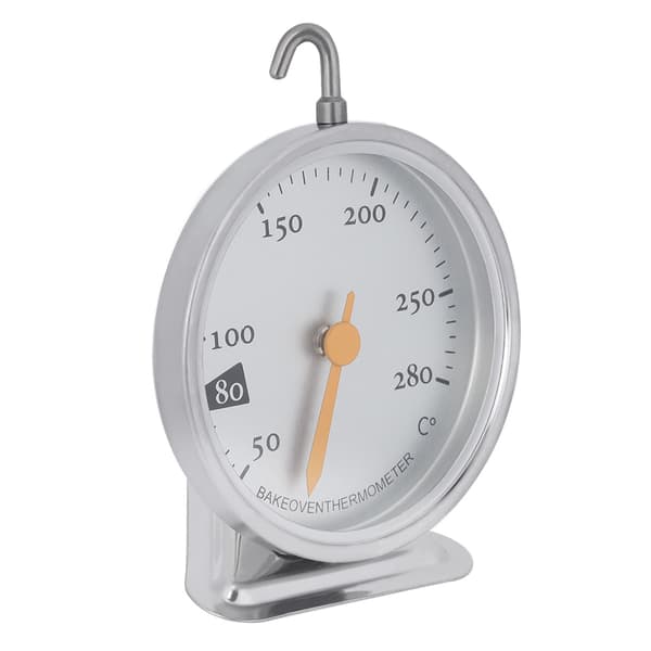 Ovntermometer i rustfrit stål, stort køkkentermometer med urskive, 50°C til 280°C