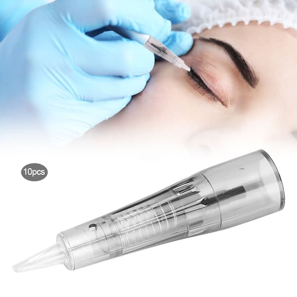10 stk. U-formede 9-bens Microblading-nåle Øjenbrynstatoveringspatronnål