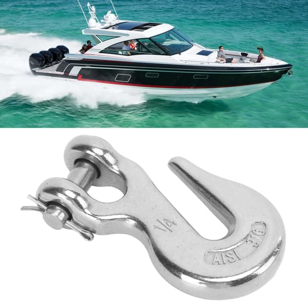 Marine båd slip løftekrog 1/4in 1000lbs bæreevne 316 rustfrit stål
