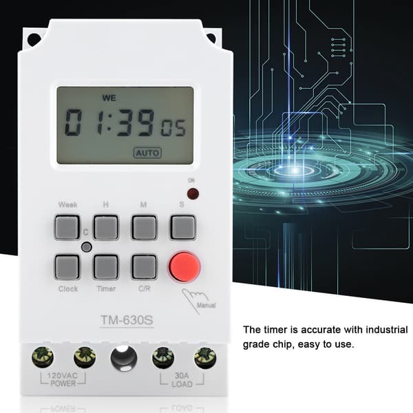 110V Digital Elektrisk Hållbar Programmerbar Smart Timerbrytare Kontroller