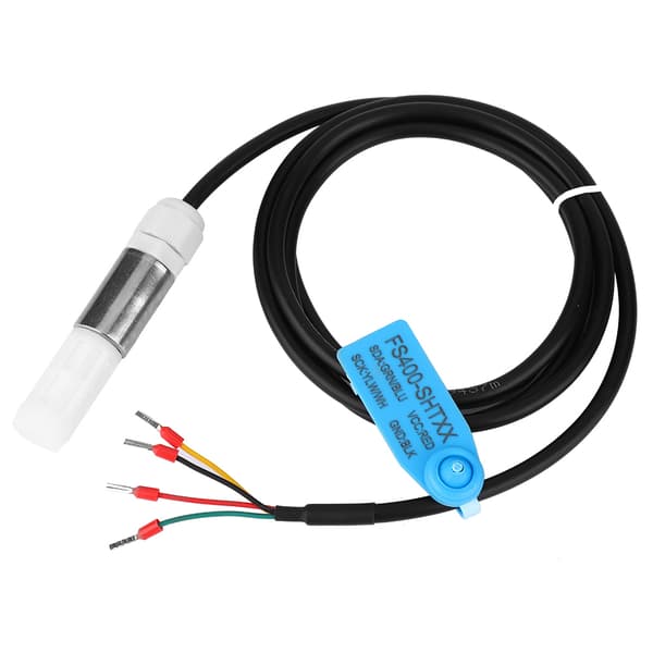 Støvtæt temperatur- og fugtighedssensorprobe, rustfrit stål og plasthus, I2C-interface (SHT35)