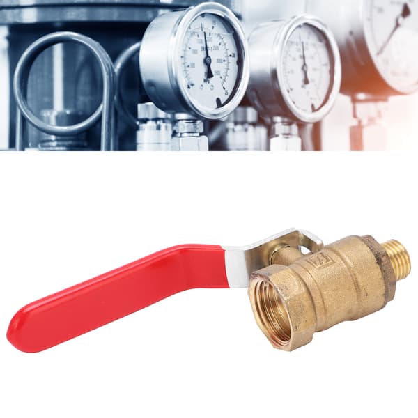 Luftkompressor kulventil gjuten mässing 1/2\" FPT x 1/4\" MPT röradapterkit