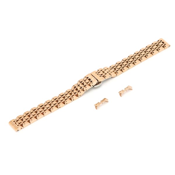 Udskiftning Rosaguld Rustfrit Stål Urrem 12mm 0.5 tommer Unisex Håndledsrem