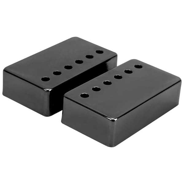 2 stk. 50 mm & 52 mm sorte nikkel pickup-covers til elektrisk guitar dele tilbehør