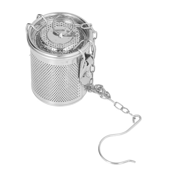 Krydderi-suppesi-pose i rustfrit stål, 0,3L finmasket filterpose til bouillon