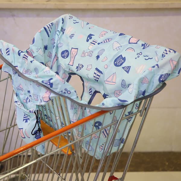 Bærbart indkøbsvognssædebetræk, blød pude, babyklapvognssædehynde