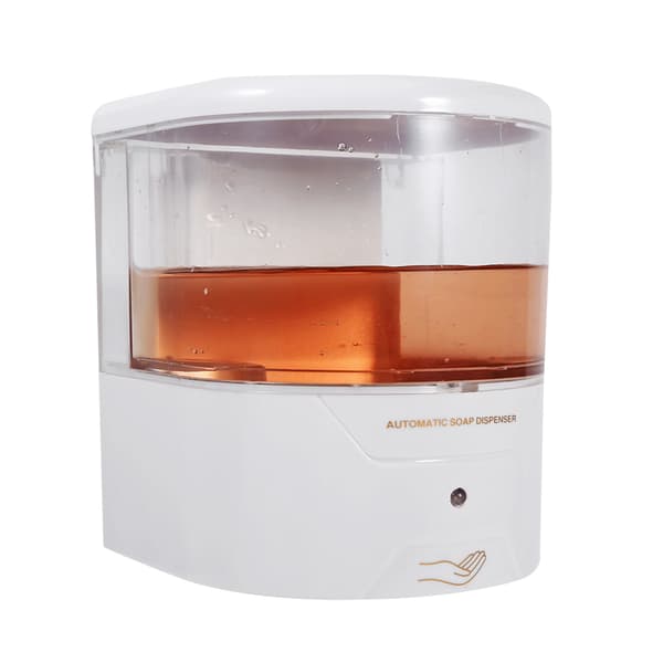 600ML ABS Automatisk Sensor Tvåldispenser, Väggmonterad Beröringsfri Handspritpump