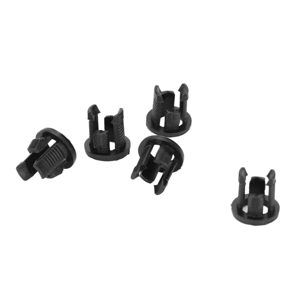 200-pak 5 mm sort plastik LED-holder klips panel fatning, diode base monteringsarmatur
