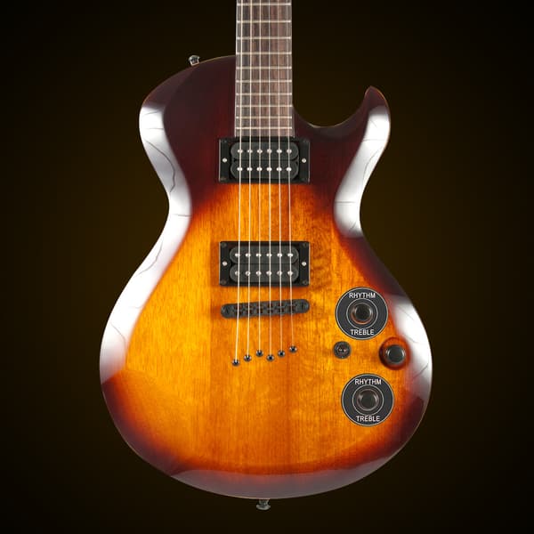Aluminiumomkopplarplatta Rhythm Treble Ring för LP EPI Elgitarr Svart