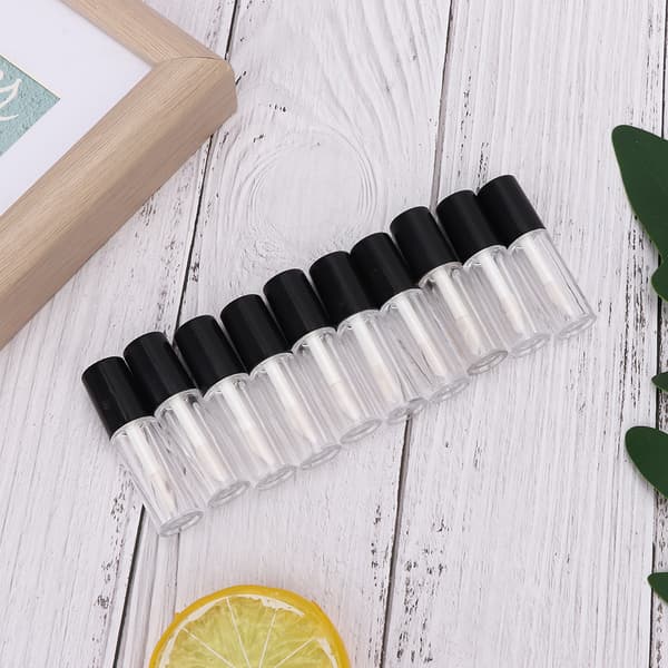 10 st 1,5 ml mini läppglansrör läppstift DIY läppglansbehållare tomma flaskor