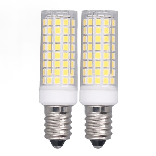 2-pak E14 10W LED-kertepære, energibesparende 102-LED-lys, 100-120V