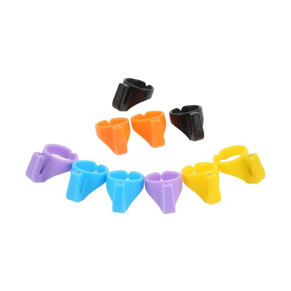 10st Ring Cutter Split Knife Design Automatisk utfällning Plastmaterial Säker Skarp Olika Färger Knivringar