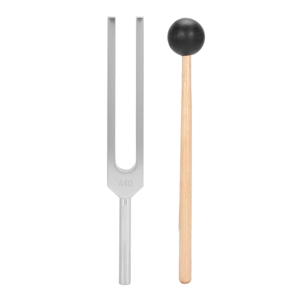 440HZ Lydhealingsterapi Stemmegaffel Aluminiumlegering Stemmegaffel Hammersæt