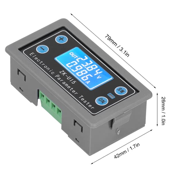 Digitalt multimeter LCD-display, spændingsstrømstester med baggrundsbelyst skærm