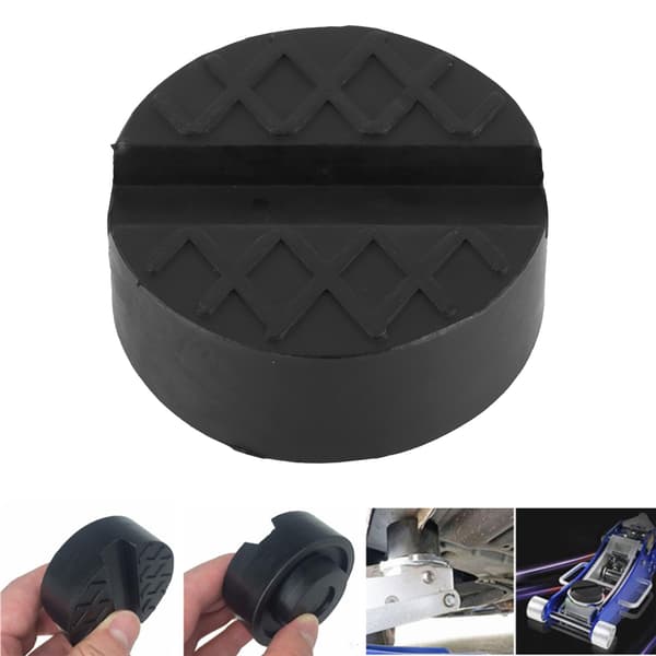 Universal Bil Domkraft Pad Adapter Slitsad Gummi Ram Skydd Stöd 6.5cm Dia