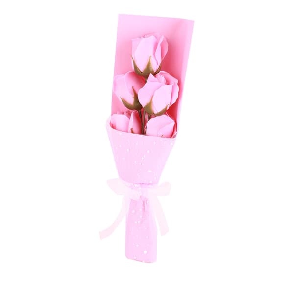 Simulerad Tvålrosor Blomsterbukett Presentförpackning för Mors Dag
