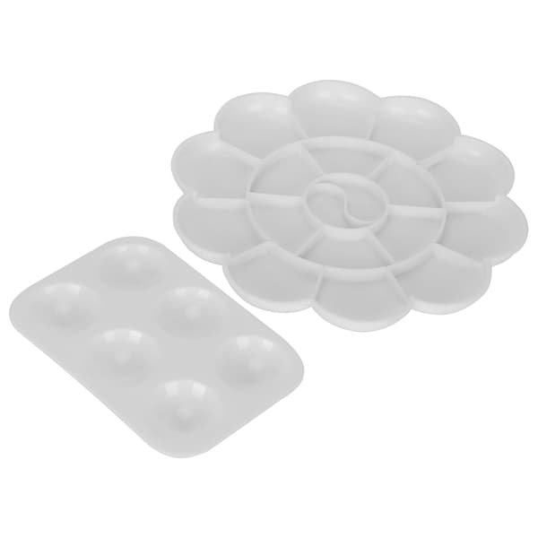 2 stk. malerpalet, tyk plastpigmentseparationsplade, børnegraffiti-kunstforsyninger
