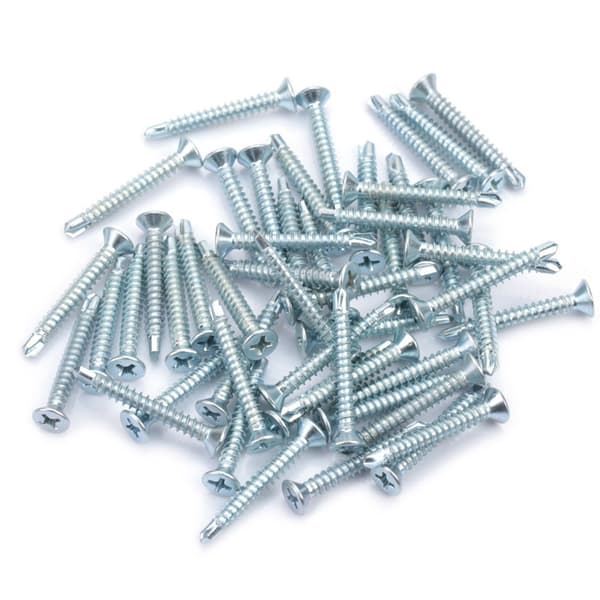 Itsekierteittävä ruuvisarja, litteä pää, 50 kpl M4.2x19mm