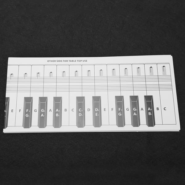 Klavertastnotation Guide 88 tangenter Øvelsesreferenceark Rulbart Coated Papir 14x122cm 1 stk
