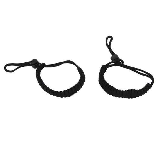 2-pack handstickad paracord-flasksele, robust utomhusmuggshållare med grepp, överlevnadskit för vandring och backpacking