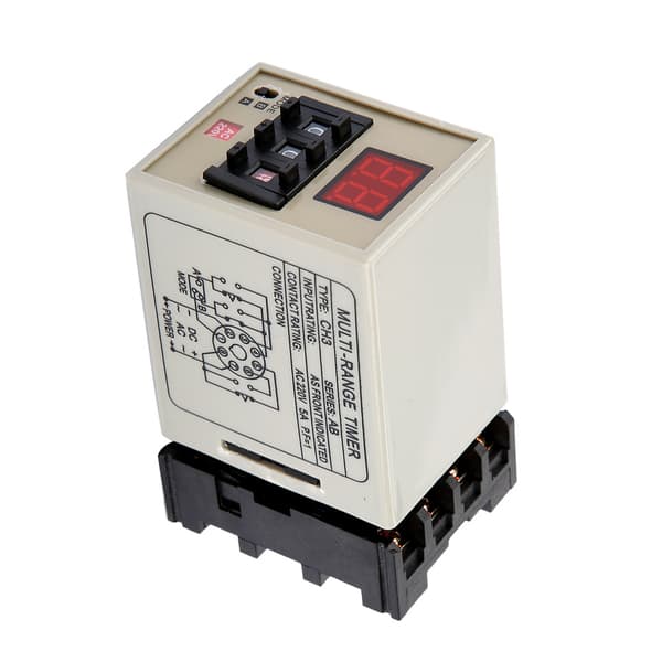 AH3-DM AC 220V Dual Mode Fördröjningsrelä, 0.01S-99H LED-display