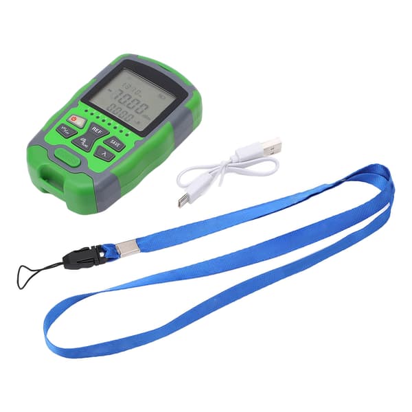 Fiberoptisk lysmåler, -70~+10dBm, genopladelig LCD-skærm, 20mW, 5 enheder