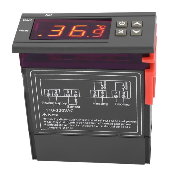 STC 1000 Digital Termostat Controller, 110-220V AC Temp Modul til Fermenter, Køleskab, Brygning