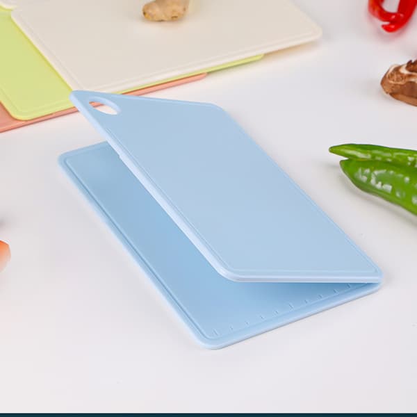 Vikbar plastskärbräda för utomhuspicknickcamping - Nordic Grey Blue 20x12,5cm