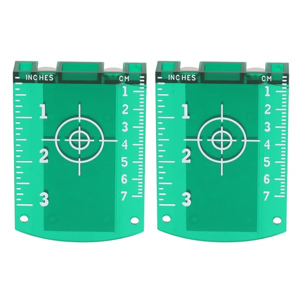 2-pack ABS magnetiska lasermåltavlor, golvutjämningskort för utjämningsverktyg
