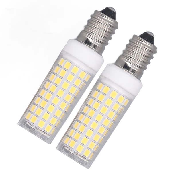 2-pak E14 10W LED-kertepære, energibesparende 102-LED-lys, 100-120V