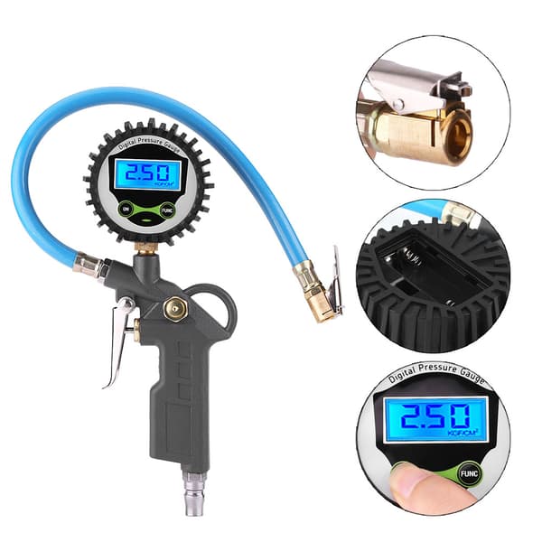 Bilfordon Digital Däck Lufttrycksmätare Pump Testare