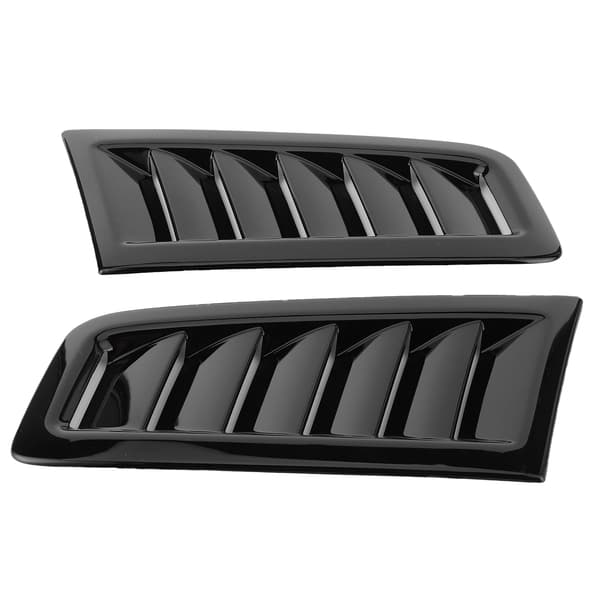 2 stk. universelle motorhjelmsudluftninger motorhjelm bildele til Focus RS MK2 Style Glanssort