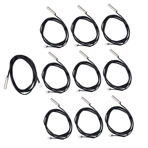 10 stk. NTC Termistor Temp Sensor Probe 5x25mm Cylindrisk Hoved 5K B3470