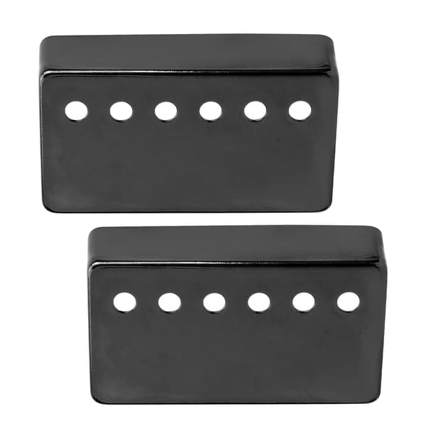 2 stk. 50 mm & 52 mm sorte nikkel pickup-covers til elektrisk guitar dele tilbehør