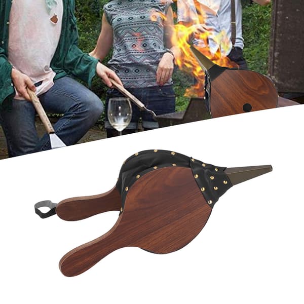 Manuella eldstadsbälgar Träspisfläkt för utomhusgrillning Camping Eldstad