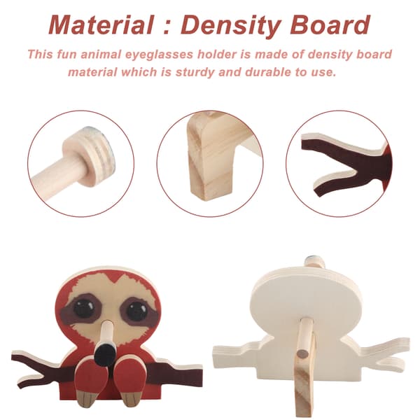 Dekorativ Brilleholder Stand Skrivebordsbrille Display Rack Organizer