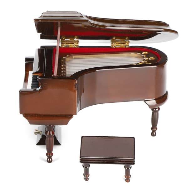 Miniatyrpianomodellprydnader Trämusikinstrument Sovrum Vardagsrum Möbler Dekoration