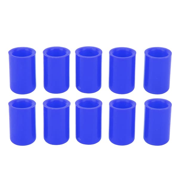 10 st silikonblindlock universell insugningsvakuumslang rörändplugg innerdiameter 14 mm blå