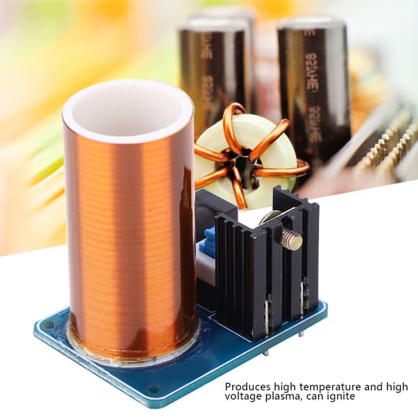 Mini Tesla Coil Kit DC12V Trådlös LED-gnistmodul DIY Elektronikprojekt