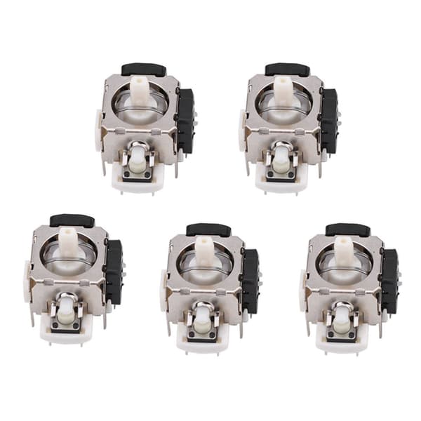 5 sæt ABS analog stick 3D joystick reparationsdele til Xbox 360 trådløs controller 2,6x2,4x2,1 cm