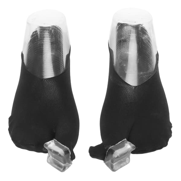 Knystlindrende sokker til kvinder, bløde, elastiske, åndbare, hallux valgus-korrigerende tåseparator-sokker til arbejde, sorte