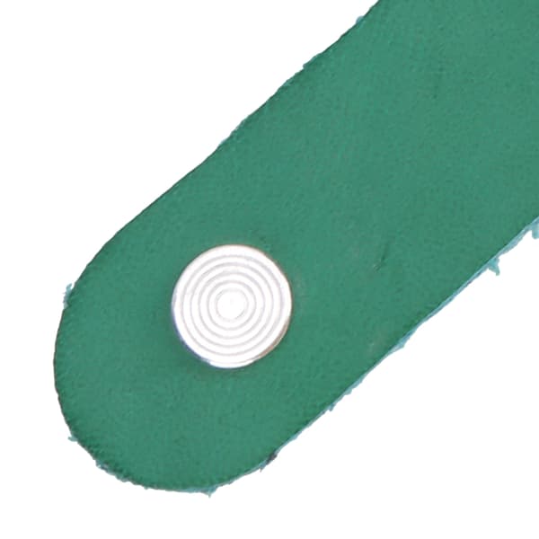 Mikrofiber Läder Gitarr Huvudrem Pin för Elektrisk Akustisk Bas Ukulele 195mm Grön 1st