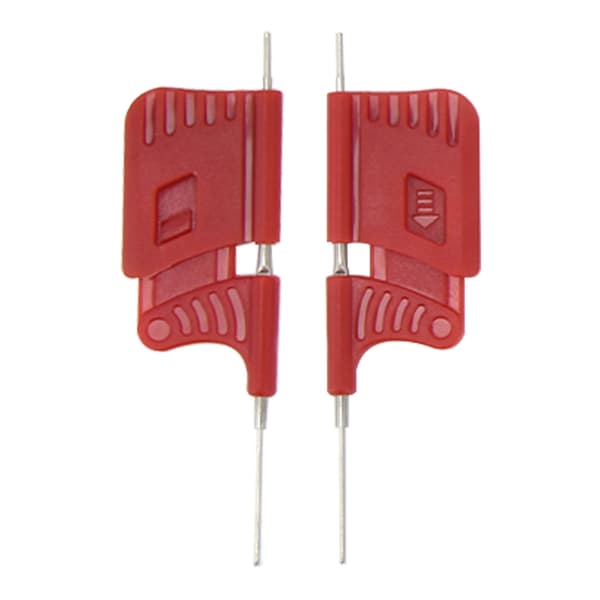 10 stk. miniature IC-testklemme med gummiring til elektroniske komponenter, SDK08