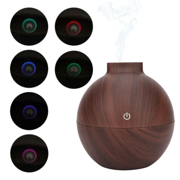 130 ml USB LED Mini Eterisk Oljediffusor Kontorsskrivbord Luftfuktare
