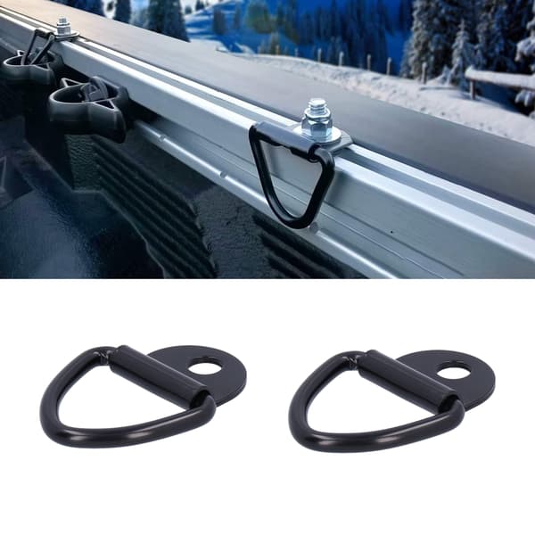 2 STK Surringsankre Kraftig V-ring Boltet Planmontering Universal til Pickup SUV Båd Skib