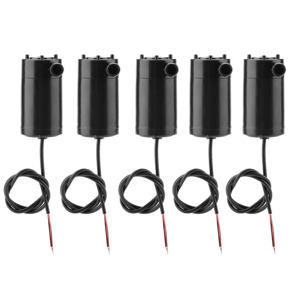5 st Mini DC 3V-5V Dränkbar Vattenpump för Akvarium Fontän