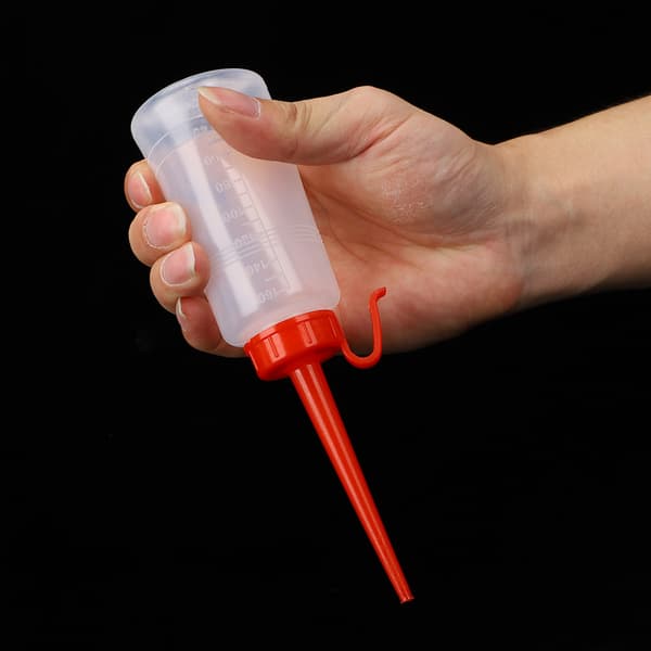 10 st oljeflaska symaskin lång spets dubbelnål plastoljedispenser