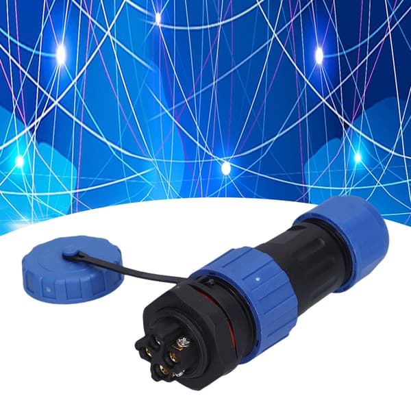 Vattentät IP68 Aviation Power Socket Bakmutter 250V Kabeltrådsanslutning LP204 Pin