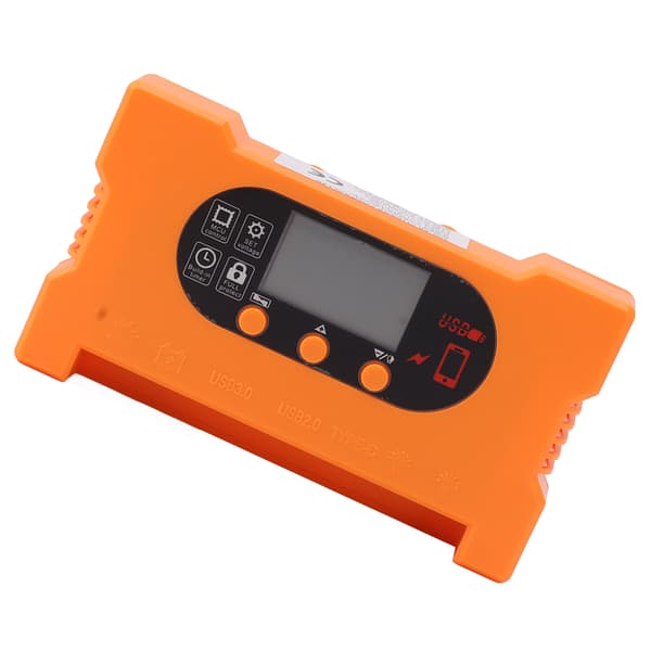 80A Solar Charge Controller Dobbelt USB Type-C Hurtigopladning Afladning til 12V 24V Batteri
