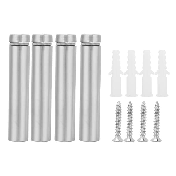 Skiltsholder i rustfrit stål til pigglas, 4-pak, 12x80mm